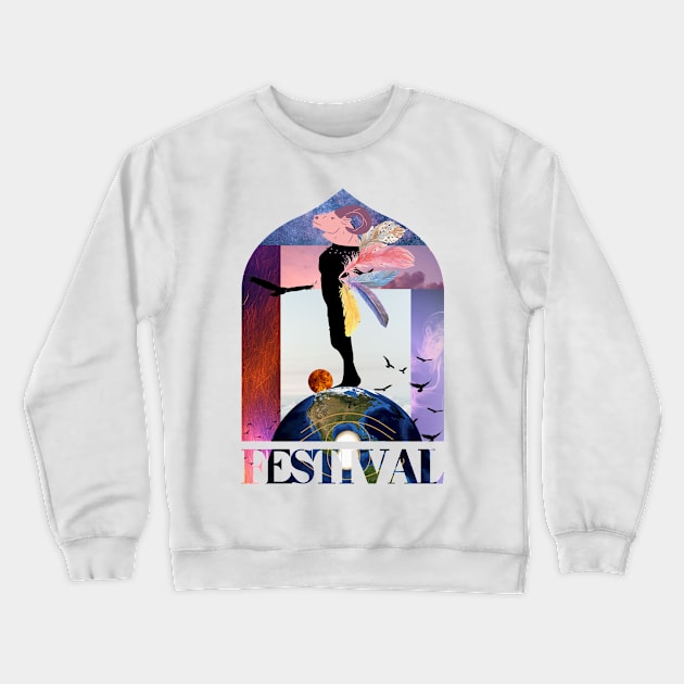 The Festival Love Crewneck Sweatshirt by ManifestYDream